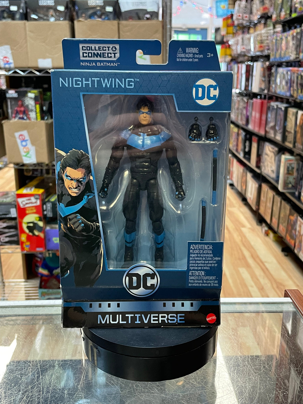 Nightwing -BAF Ninja Batman- (DC Multiverse, Mattel) **SEALED** product image 1, provided for visual reference and product