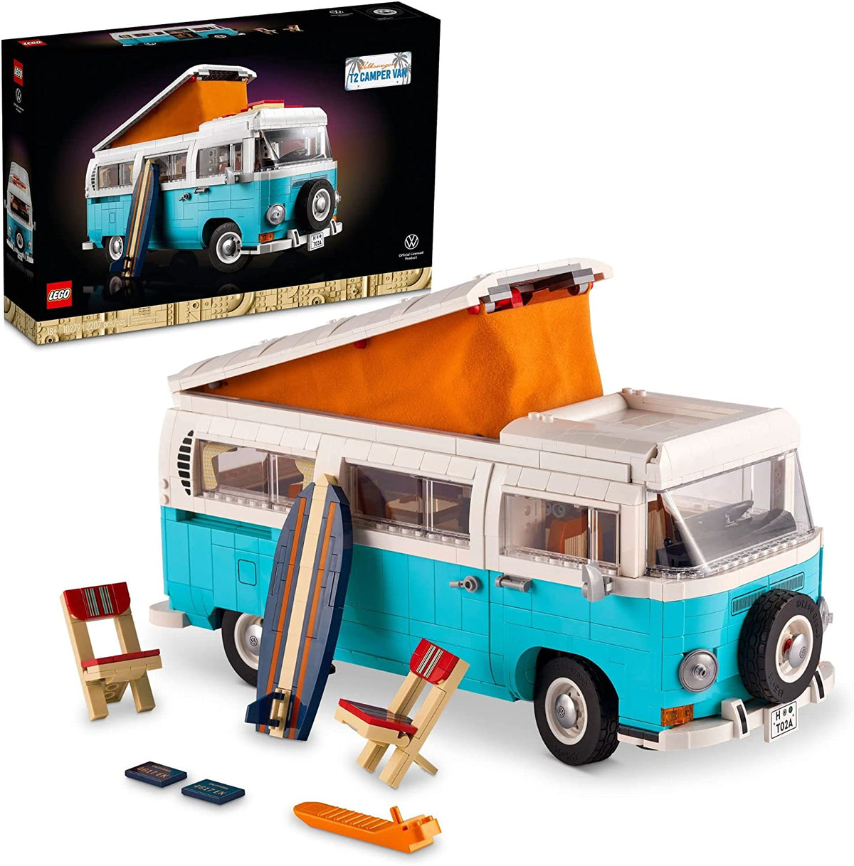 10279 Volkswagen T2 Camper Van (Retired) (New Sealed) product image 1, provided for visual reference and product detail