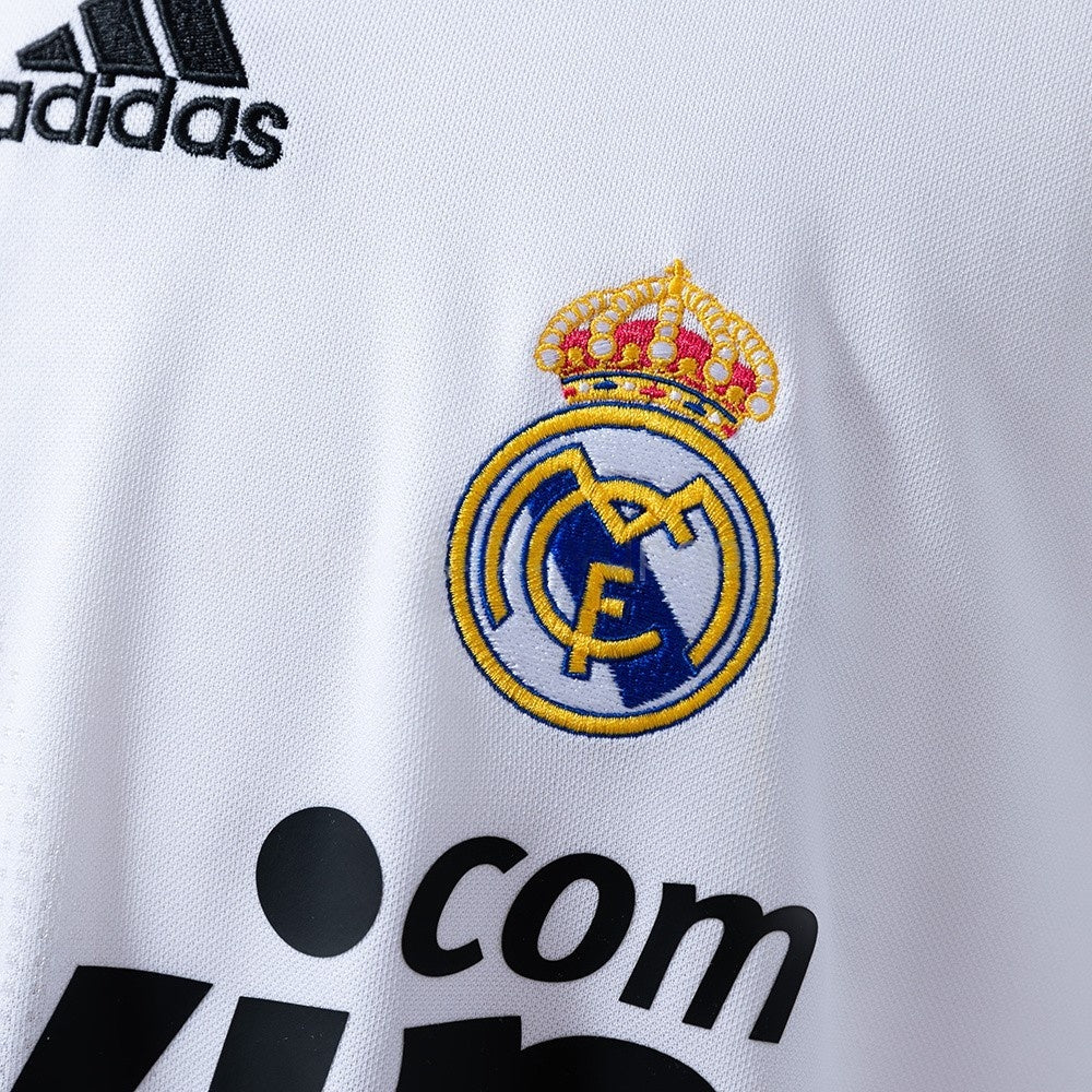 Real Madrid Jersey 2008-09 Home Retro Football Kit product image 5