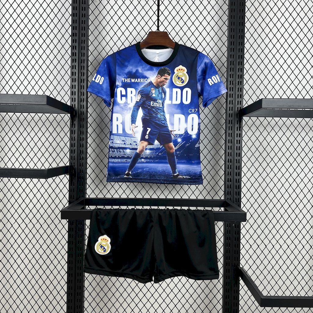 Kids Ronaldo Real Madrid Jersey 25/26 Football Kit Soccer product image 1