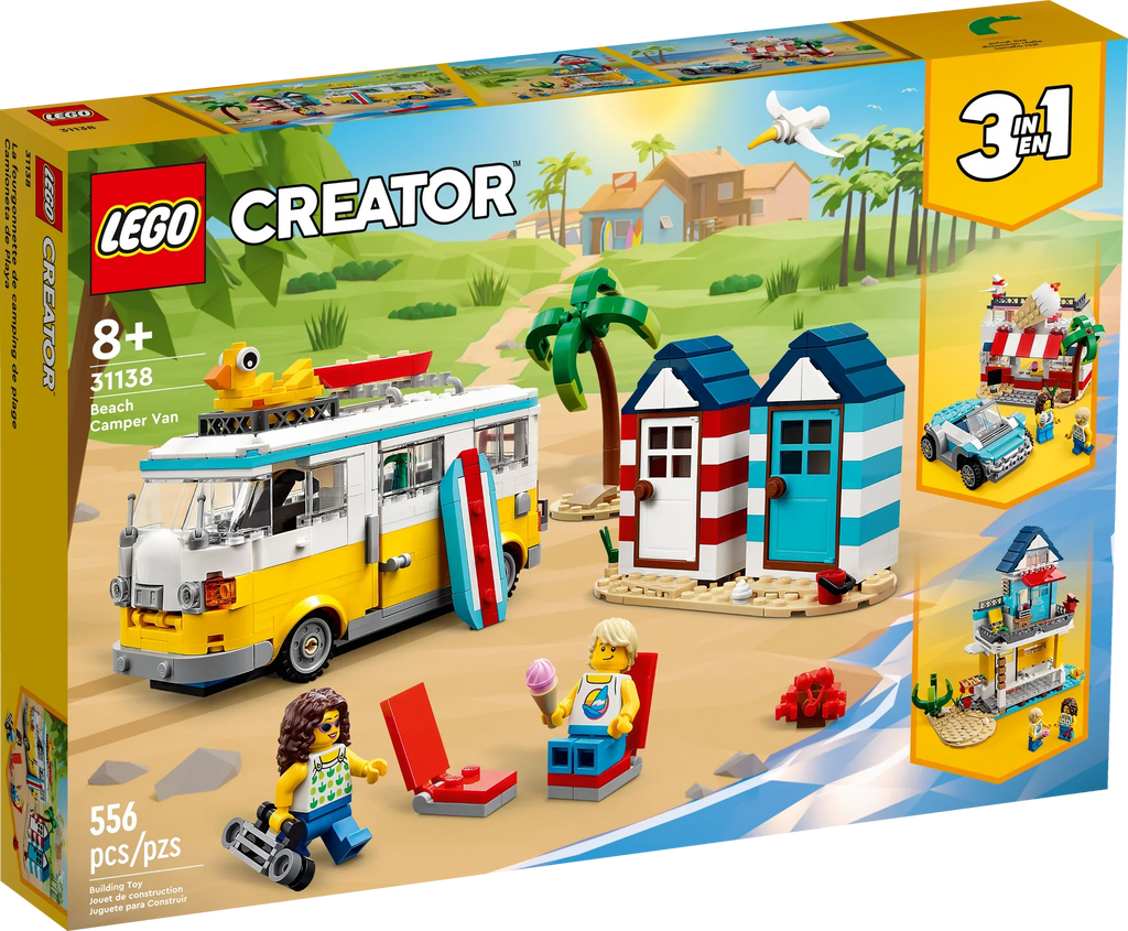 31138 LEGO Creator: Beach Camper Van (Retired) (New Sealed) product image 1, provided for visual reference and product