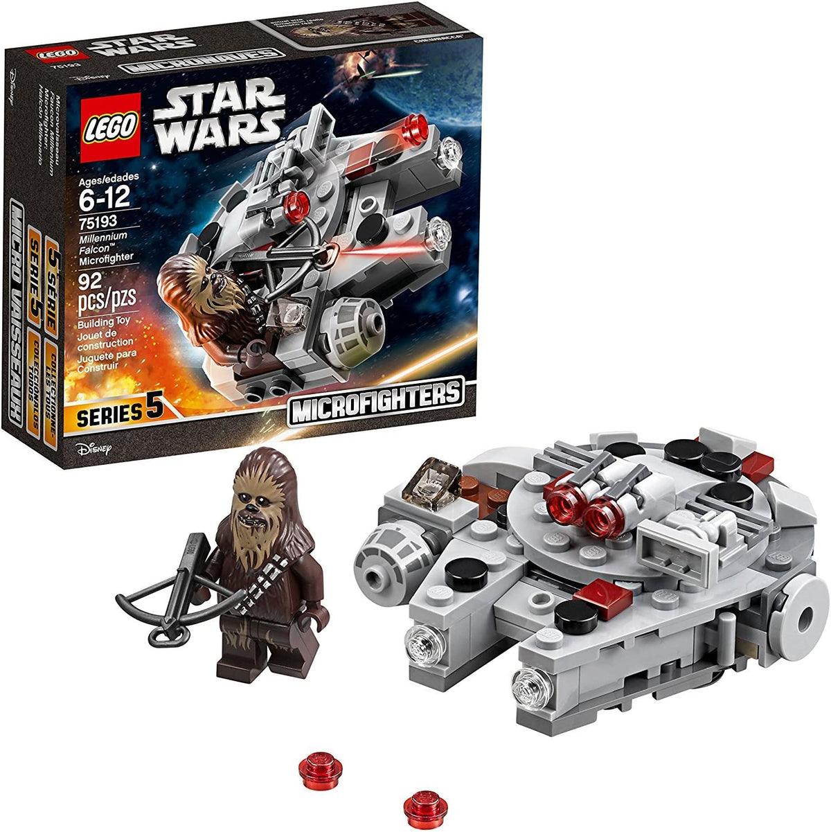 75193 Star Wars Millennium Falcon Microfighter (Retired) (New Sealed) product image 1, provided for visual reference and