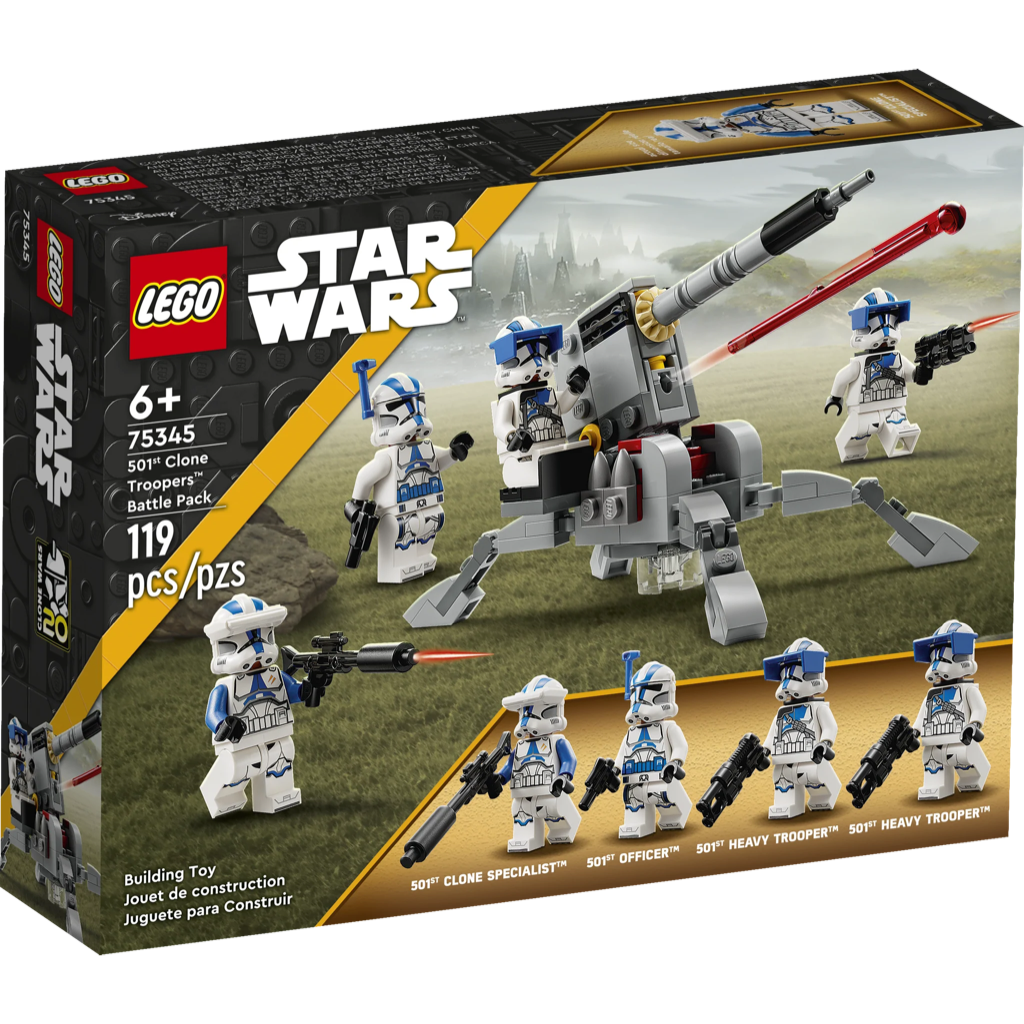 75345 501st Clone Troopers™ Battle Pack product image 1, provided for visual reference and product detail review