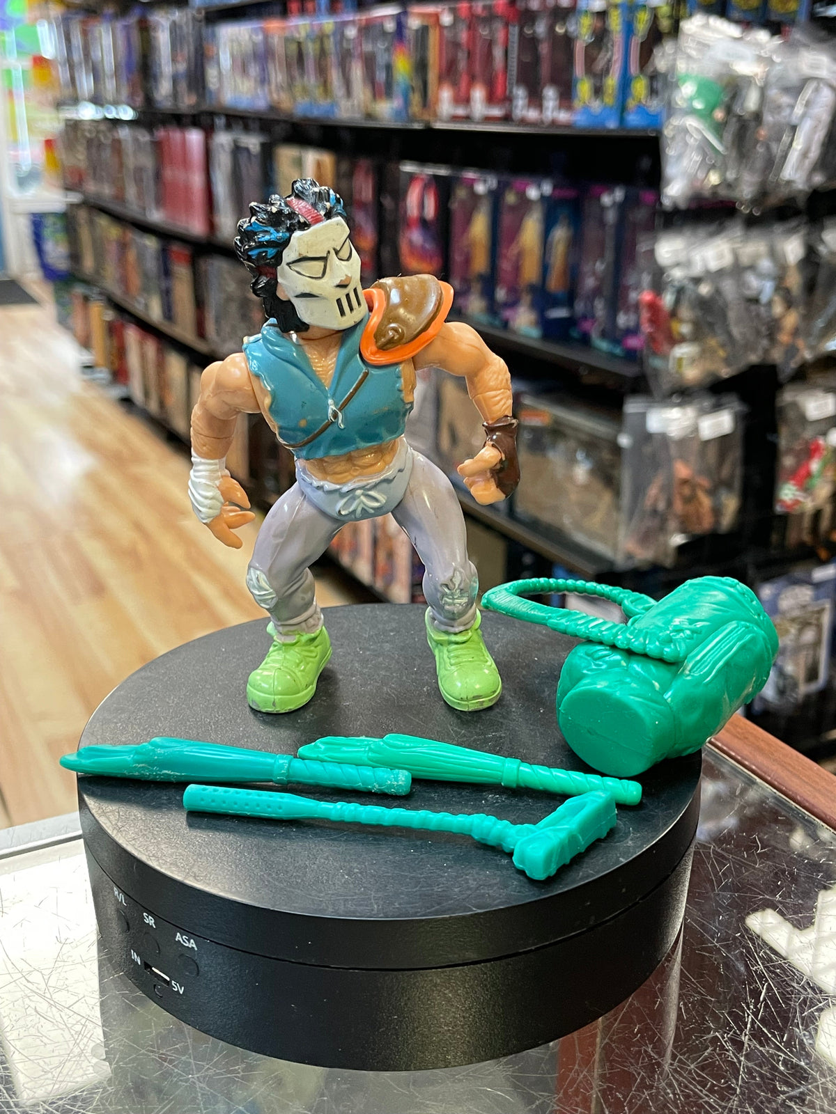 Casey Jones 2455 (TMNT Ninja Turtles, Playmates) **COMPLETE** product image 1, provided for visual reference and product