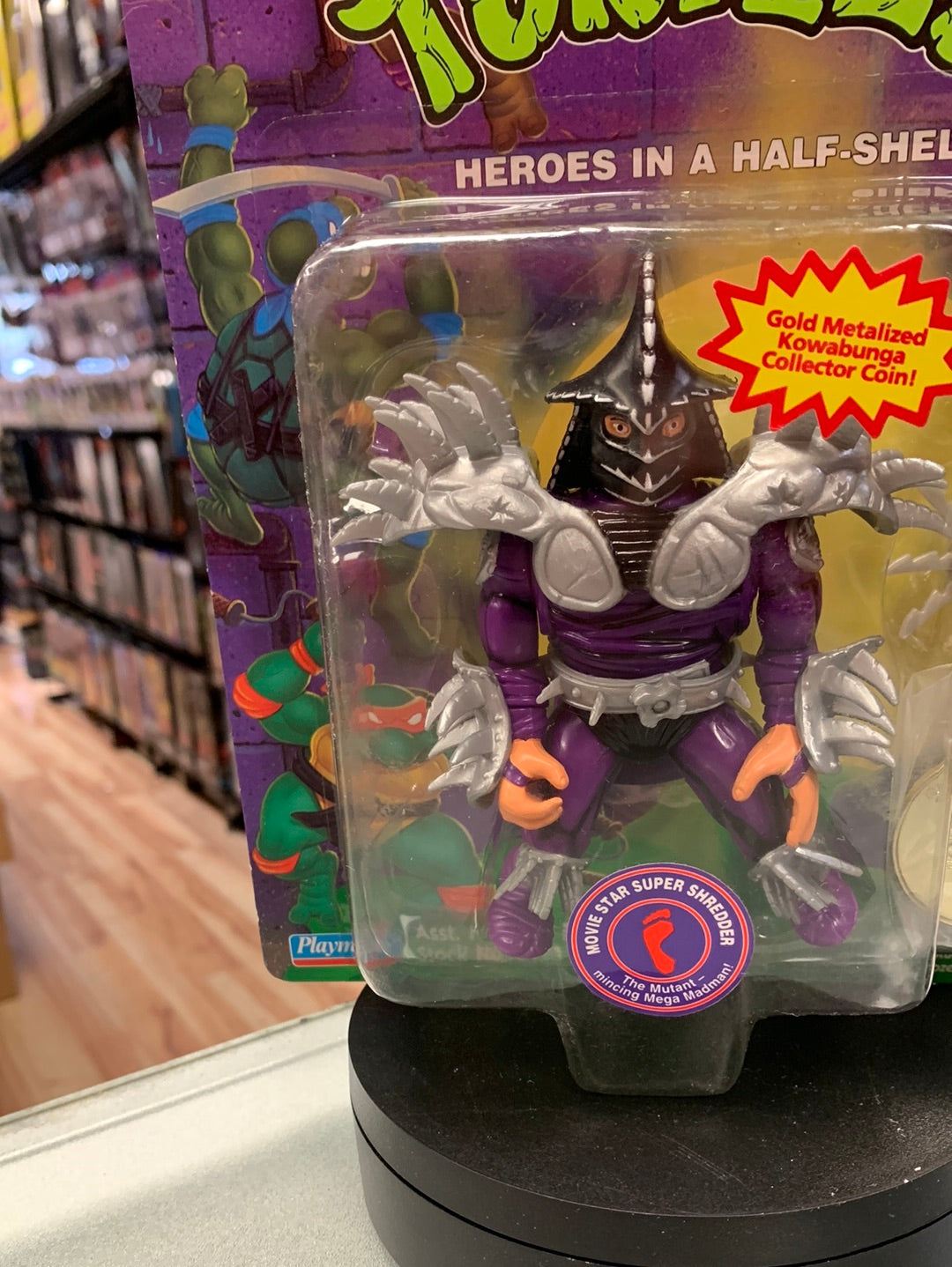 Super Shredder with Coin 0103 (Vintage TMNT Ninja Turtles, Playmates) Sealed product image 5, provided for visual reference