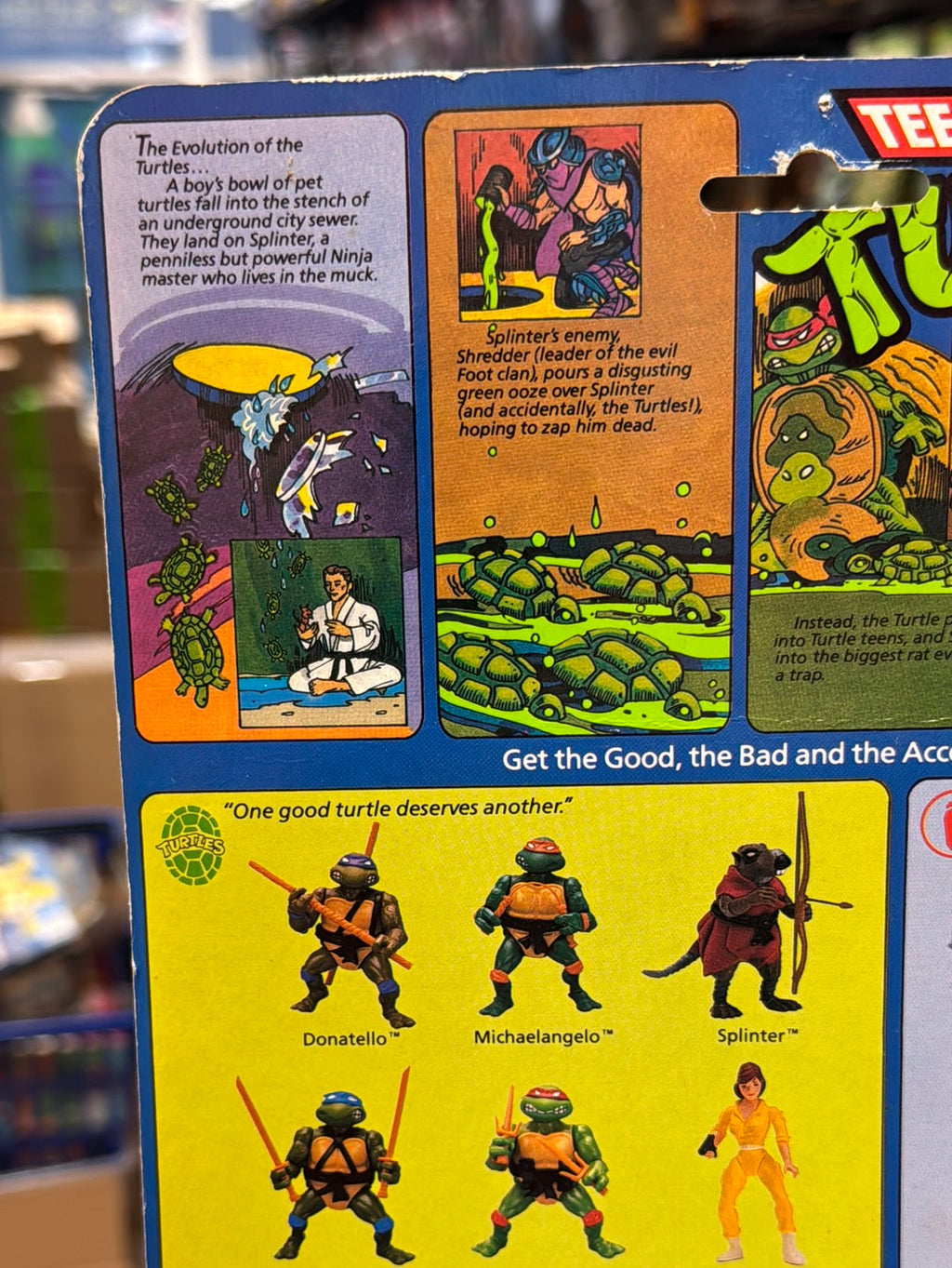 Soft Head 10 Back Rapahel 0117 (Vintage TMNT Ninja Turtles, Playmates) Sealed product image 8, provided for visual reference