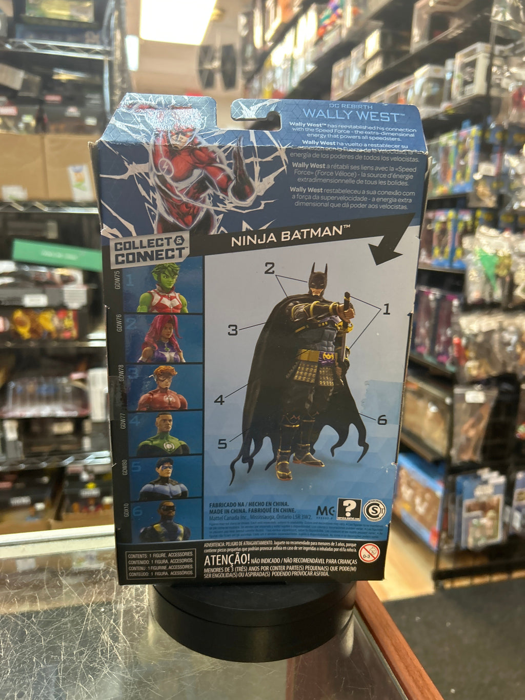 Wally West -BAF Ninja Batman- (DC Multiverse, Mattel) **SEALED** product image 4, provided for visual reference and product
