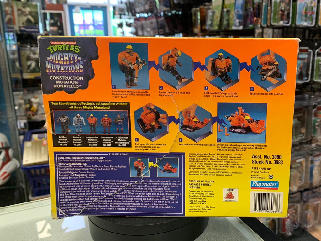 Mighty Mutations Donatello 0093 (Vintage TMNT Ninja Turtles, Playmates) Sealed product image 7, provided for visual
