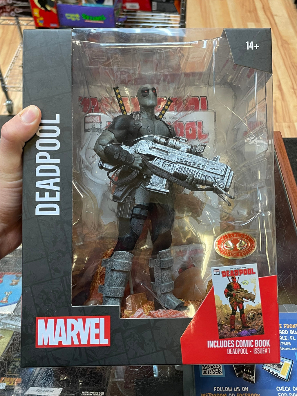 Deadpool 1/6 Statue -Platinum- (Marvel, McFarlane) **SEALED** product image 4, provided for visual reference and product