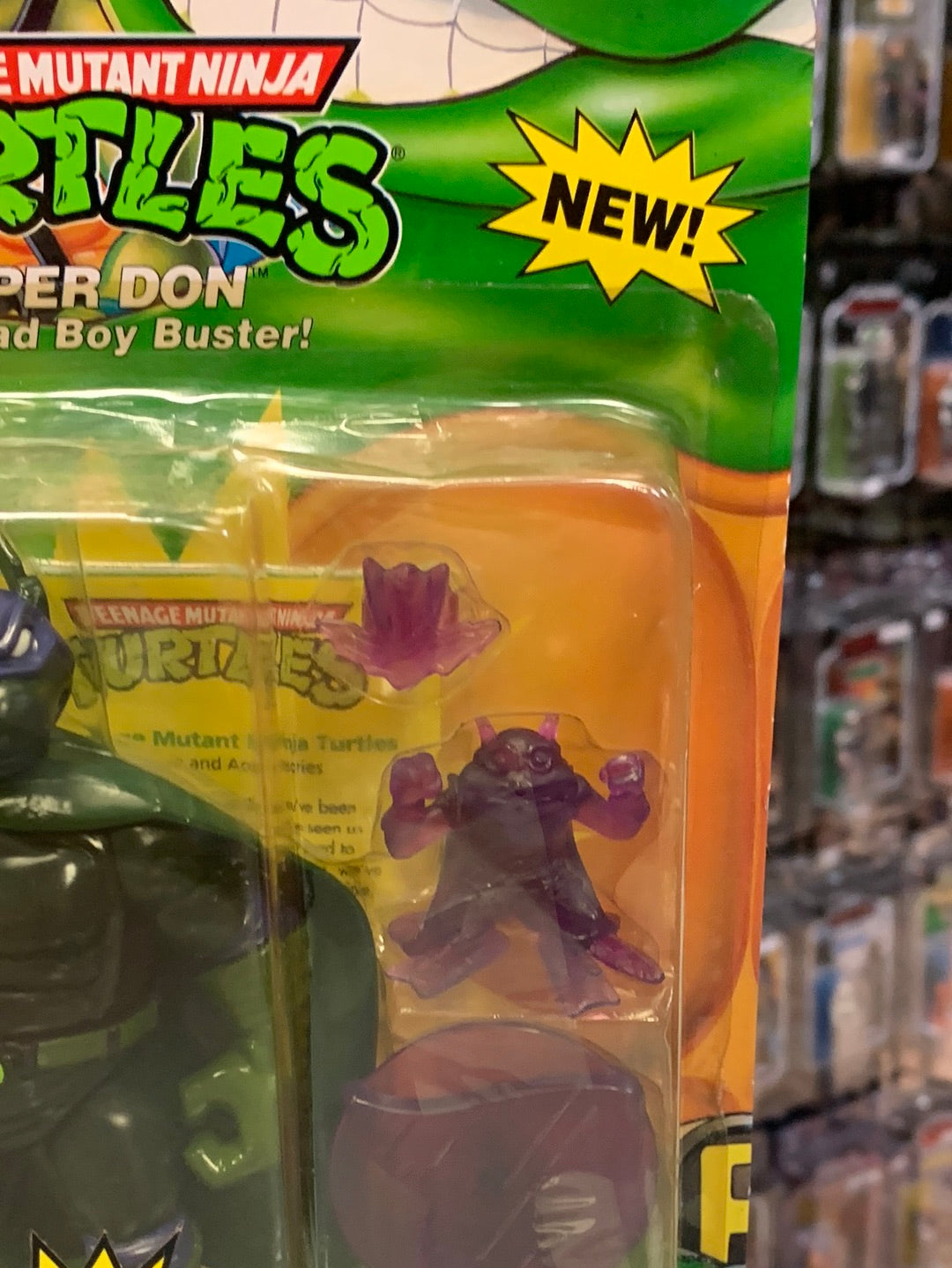 Sewer Heroes Super Don 0084 (Vintage TMNT Ninja Turtles, Playmates) Sealed product image 4, provided for visual reference