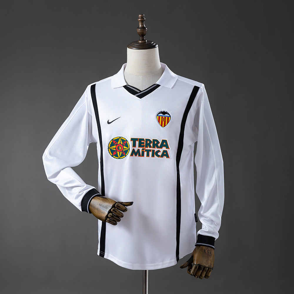 Valencia Home Jersey 2000-01 Retro Long Sleeves Football product image 1