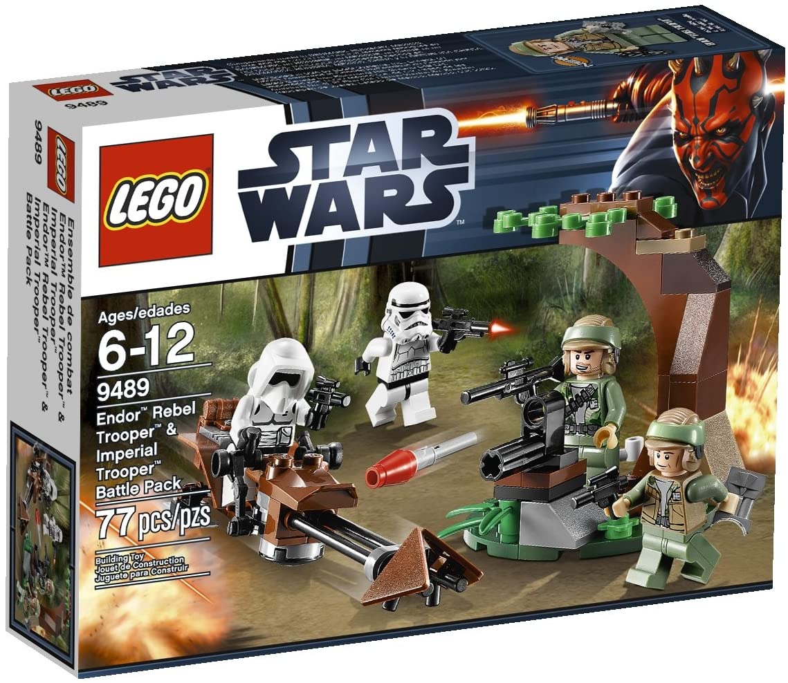 9489 Endor Rebel Trooper and Imperial Trooper (Retired) (New Sealed) product image 1, provided for visual reference and