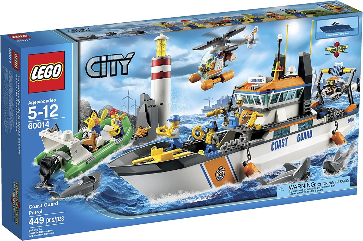 60014 City Coast Guard Patrol (Retired) (New Sealed) product image 1, provided for visual reference and product detail review