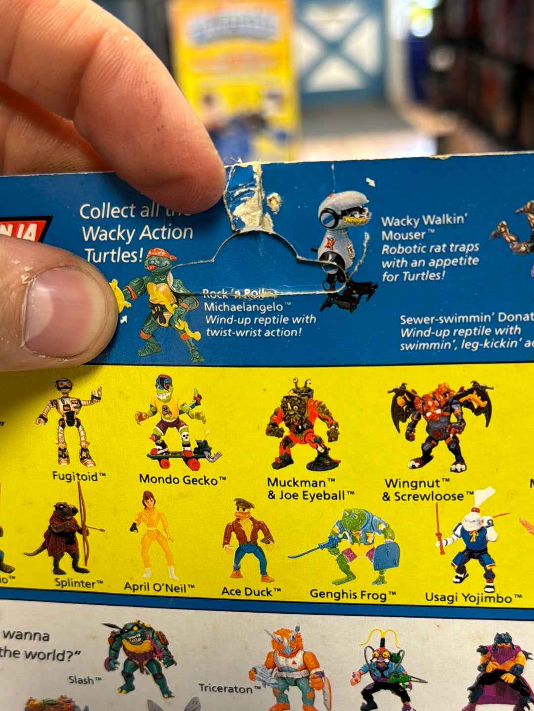 Triceraton 10030 (Vintage TMNT NInja Turtles, Playmates) Sealed product image 12, provided for visual reference and product