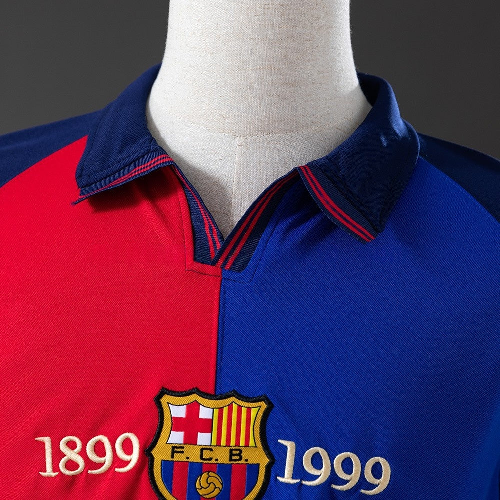 Barcelona Jersey 1899 1999 Anniversary Retro Football Kit product image 7