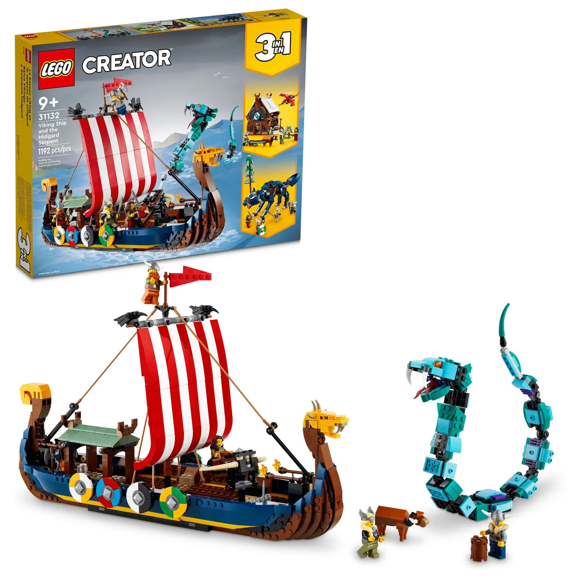 31132 Viking Ship and the Midgard Serpent product image 1, provided for visual reference and product detail review