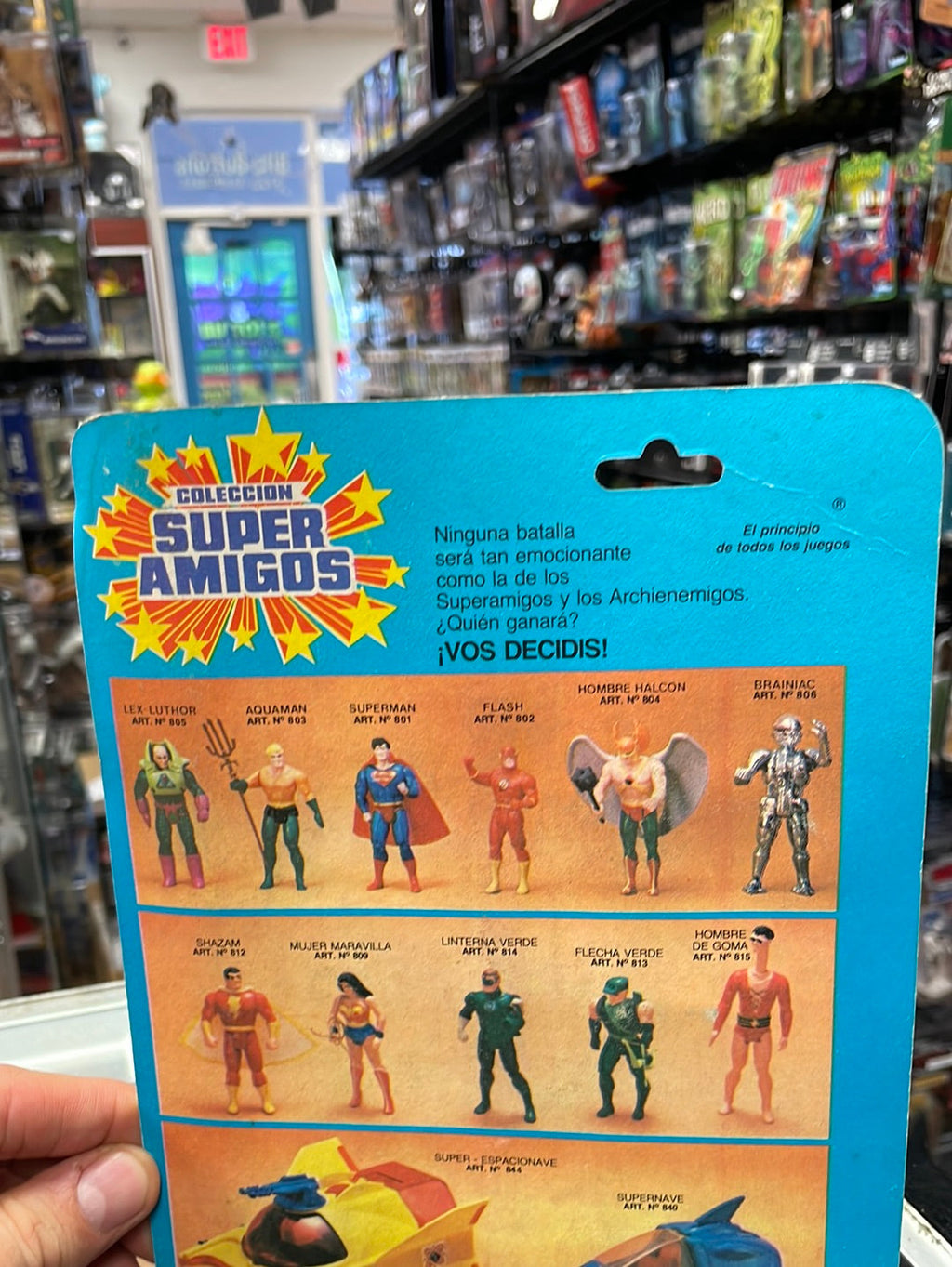 Super Amigos Green Arrow (Vintage Super Powers, Argentina Pacipa) Sealed product image 13, provided for visual reference and
