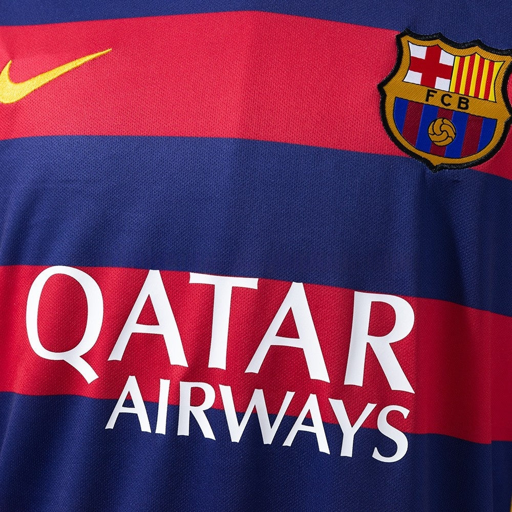 Barcelona Jersey 2015-16 Home Retro Kit Long Sleeves product image 6
