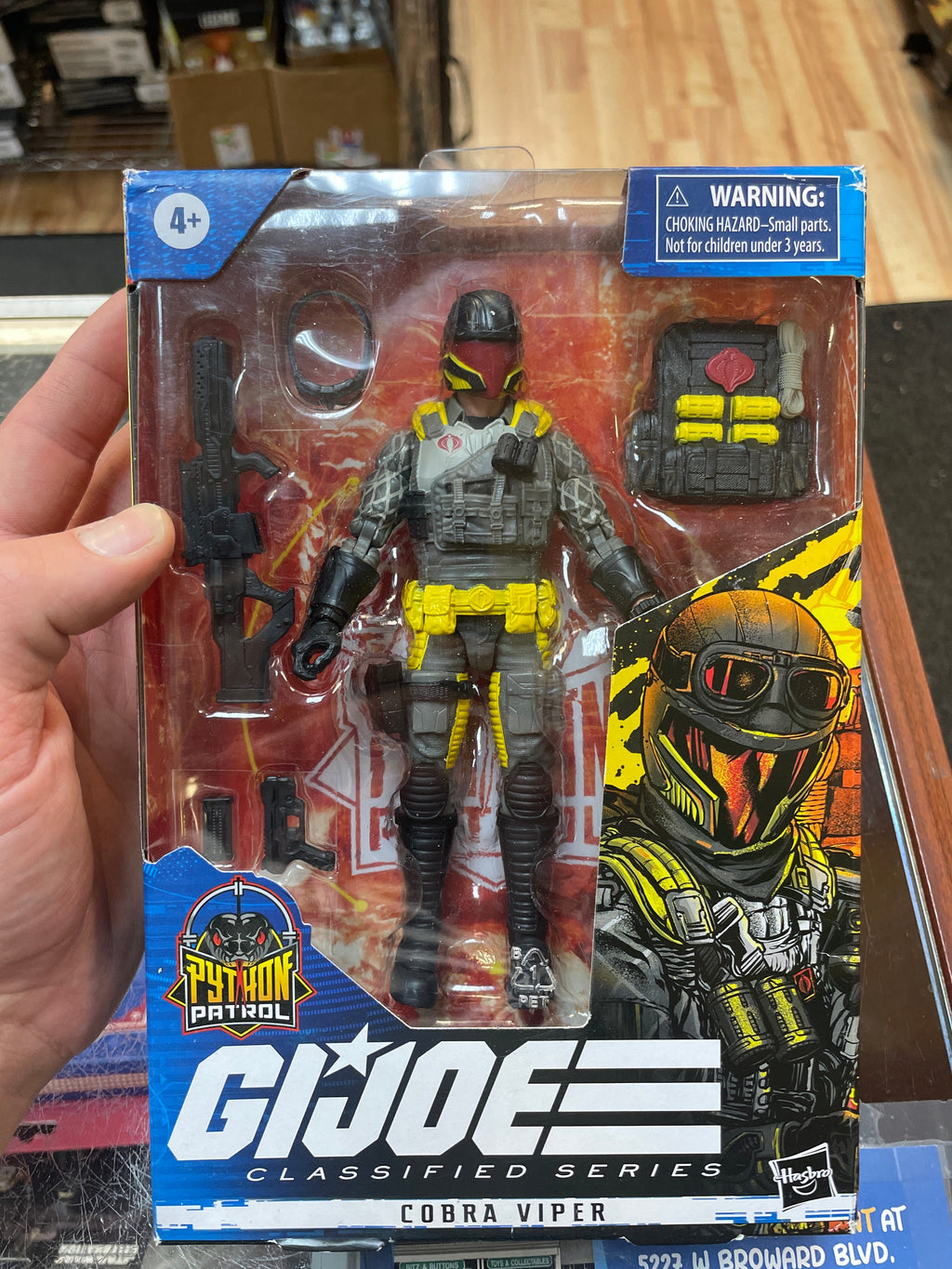 Python Patrol Cobra Viper (GI Joe Classified, Hasbro) **SEALED** product image 3, provided for visual reference and product
