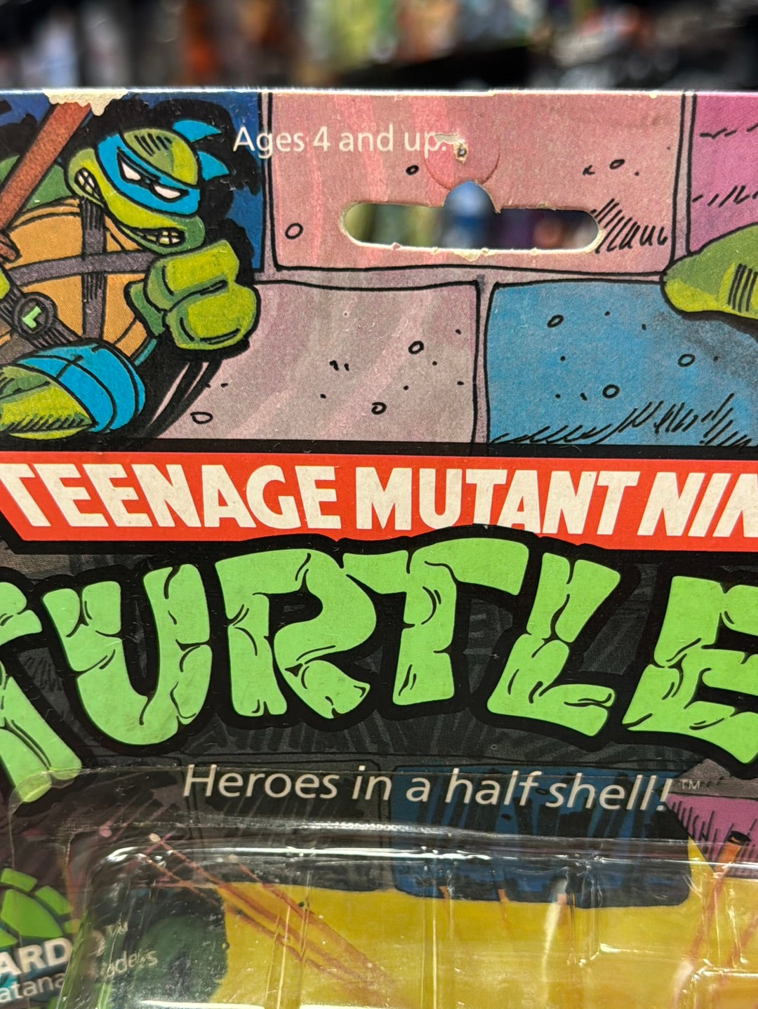 Soft Head 10 Back Leonardo 0118 (Vintage TMNT Ninja Turtles, Playmates) Sealed product image 7, provided for visual