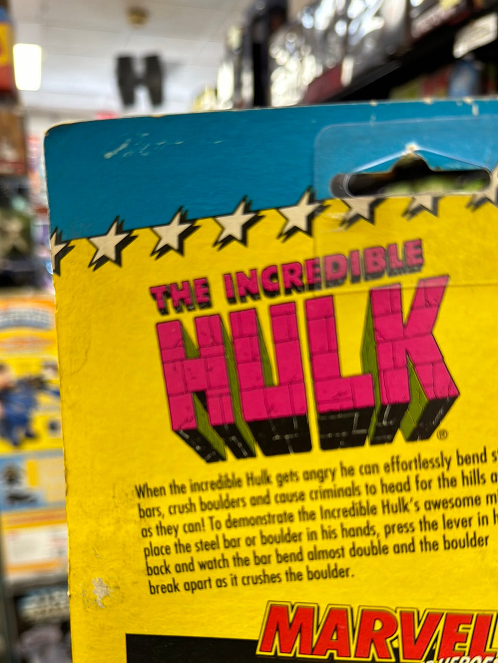 Crushing Arm Incredible Hulk (Vintage Marvel Superheroes, ToyBiz) Sealed product image 8, provided for visual reference and