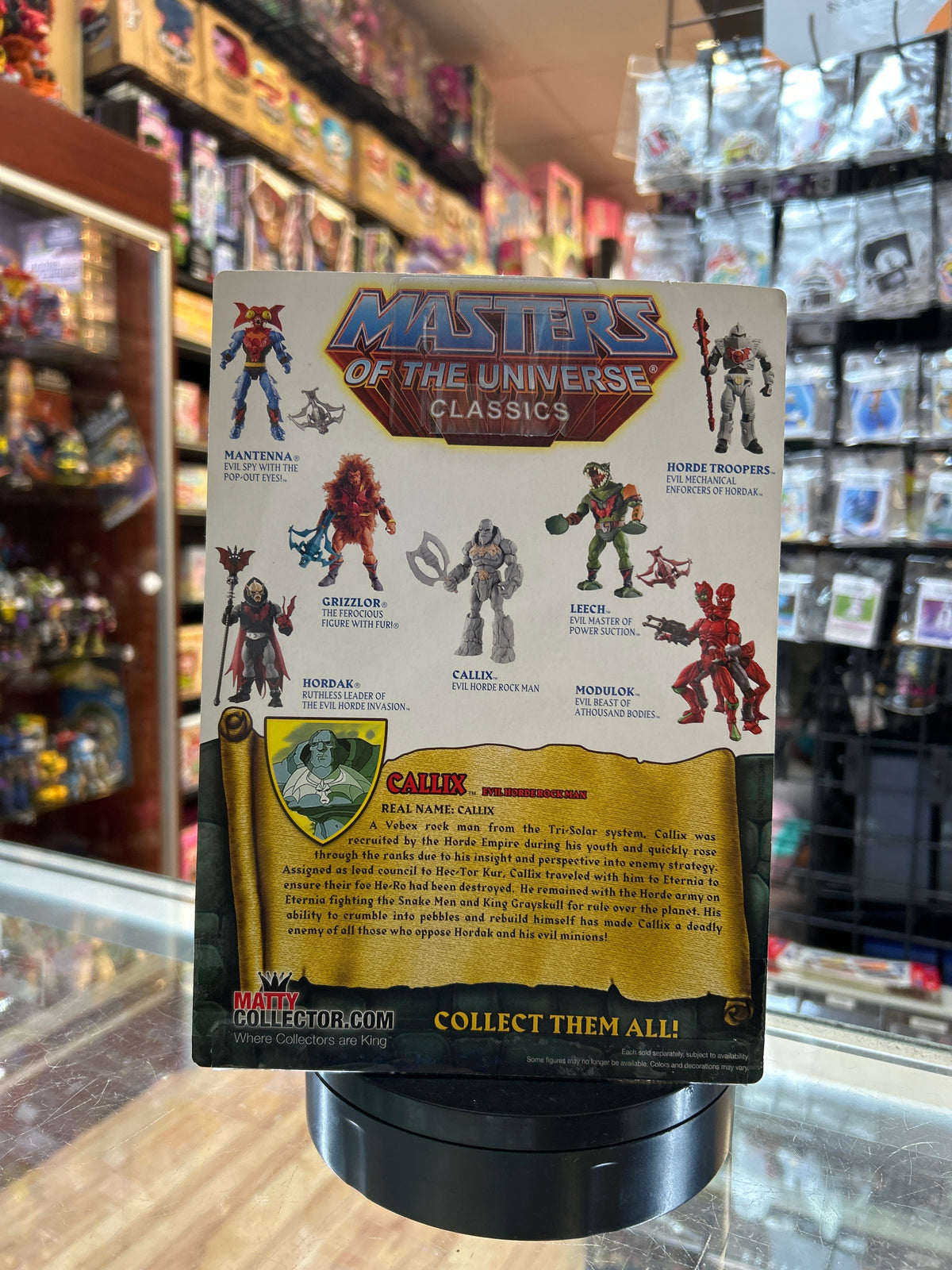 Callix (Mattel, Classics, MOTU) **SEALED** product image 4, provided for visual reference and product detail review