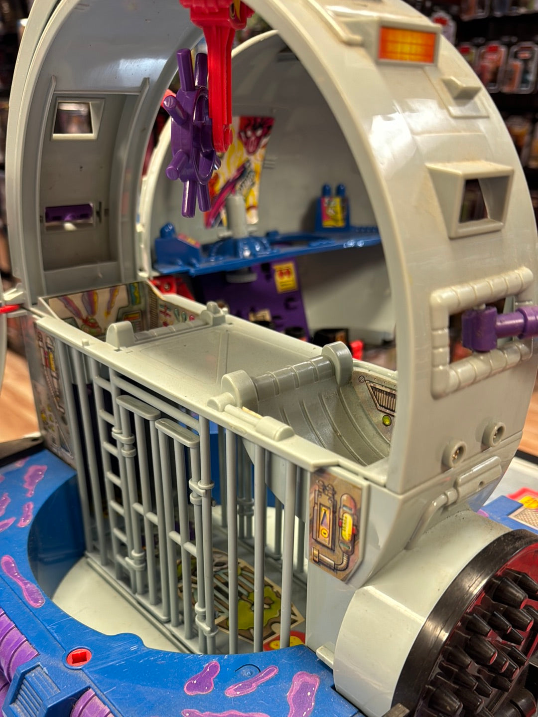 Technodrome 0200 (Vintage TMNT NInja Turtles, Playmates) Complete product image 3, provided for visual reference and product