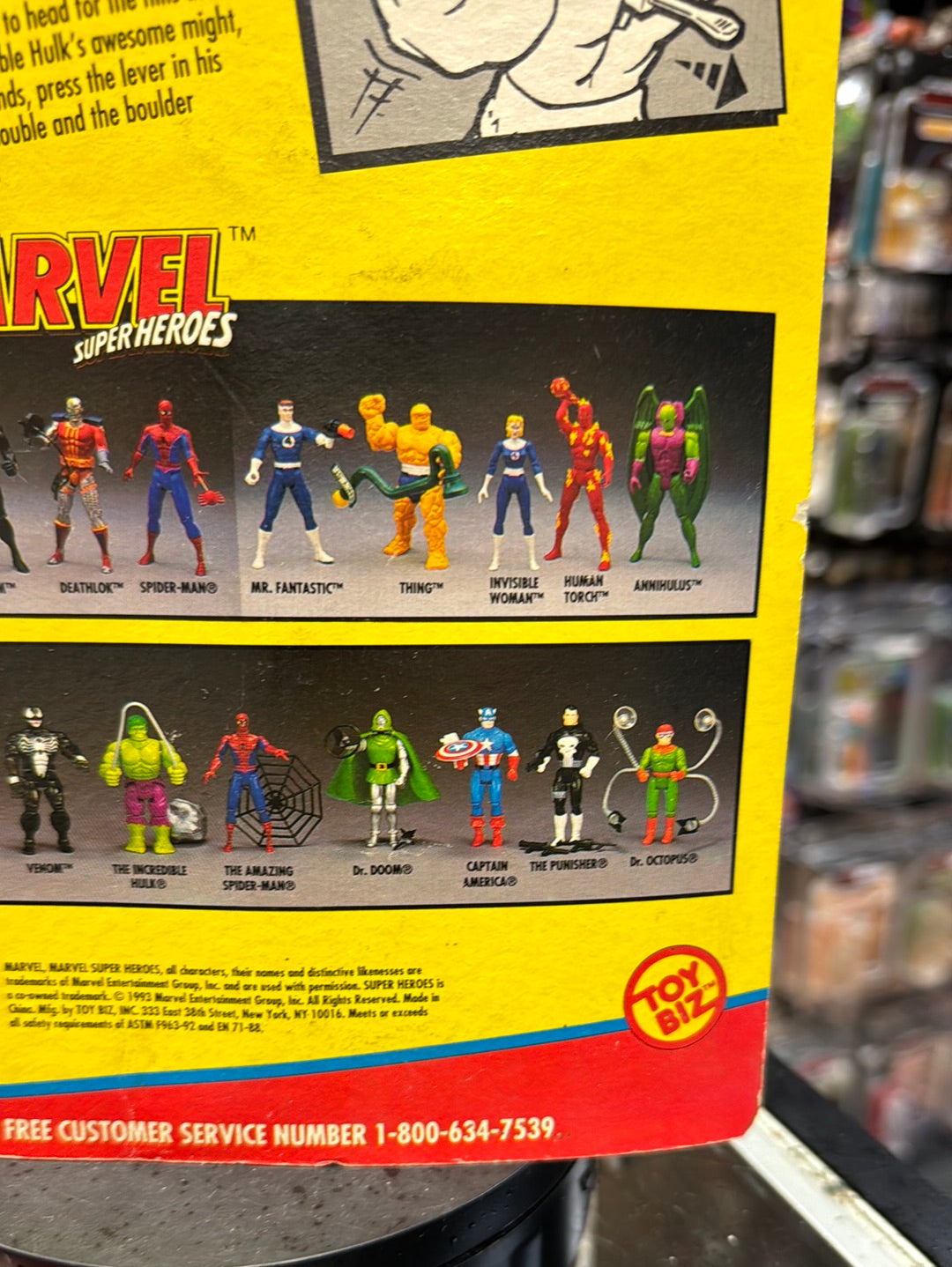 Crushing Arm Incredible Hulk (Vintage Marvel Superheroes, ToyBiz) Sealed product image 11, provided for visual reference and