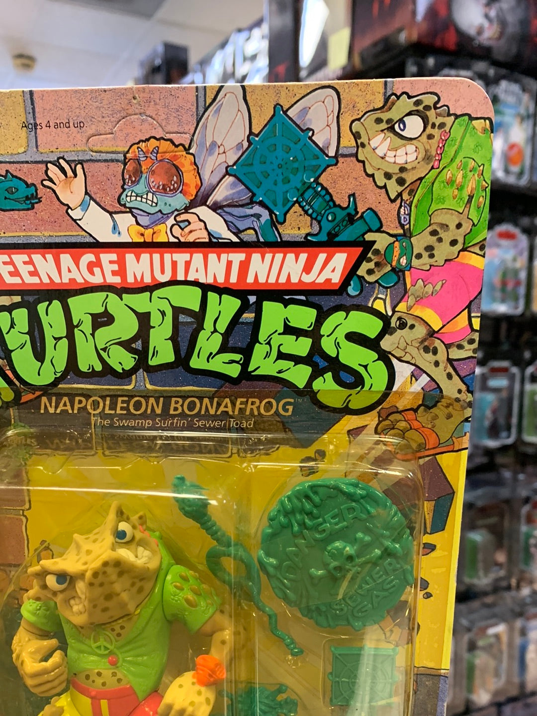 Napoleon Bonafrog 0090 (Vintage TMNT Ninja Turtles, Playmates) Sealed product image 3, provided for visual reference and