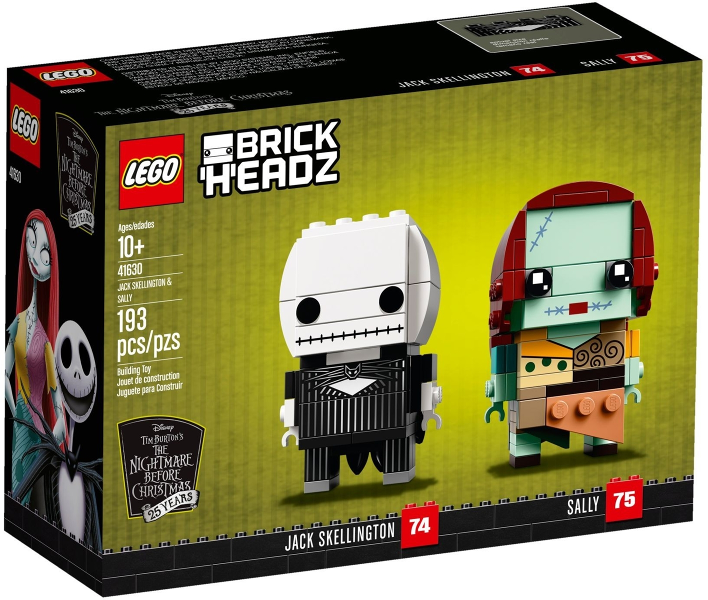 41630 Jack Skellington & Sally Brickheadz (Retired) (New Sealed)