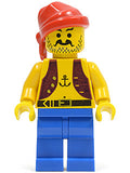 PI013 Pirate Anchor Dark Purple Vest, Blue Legs, Red Bandana product image 1, provided for visual reference and product