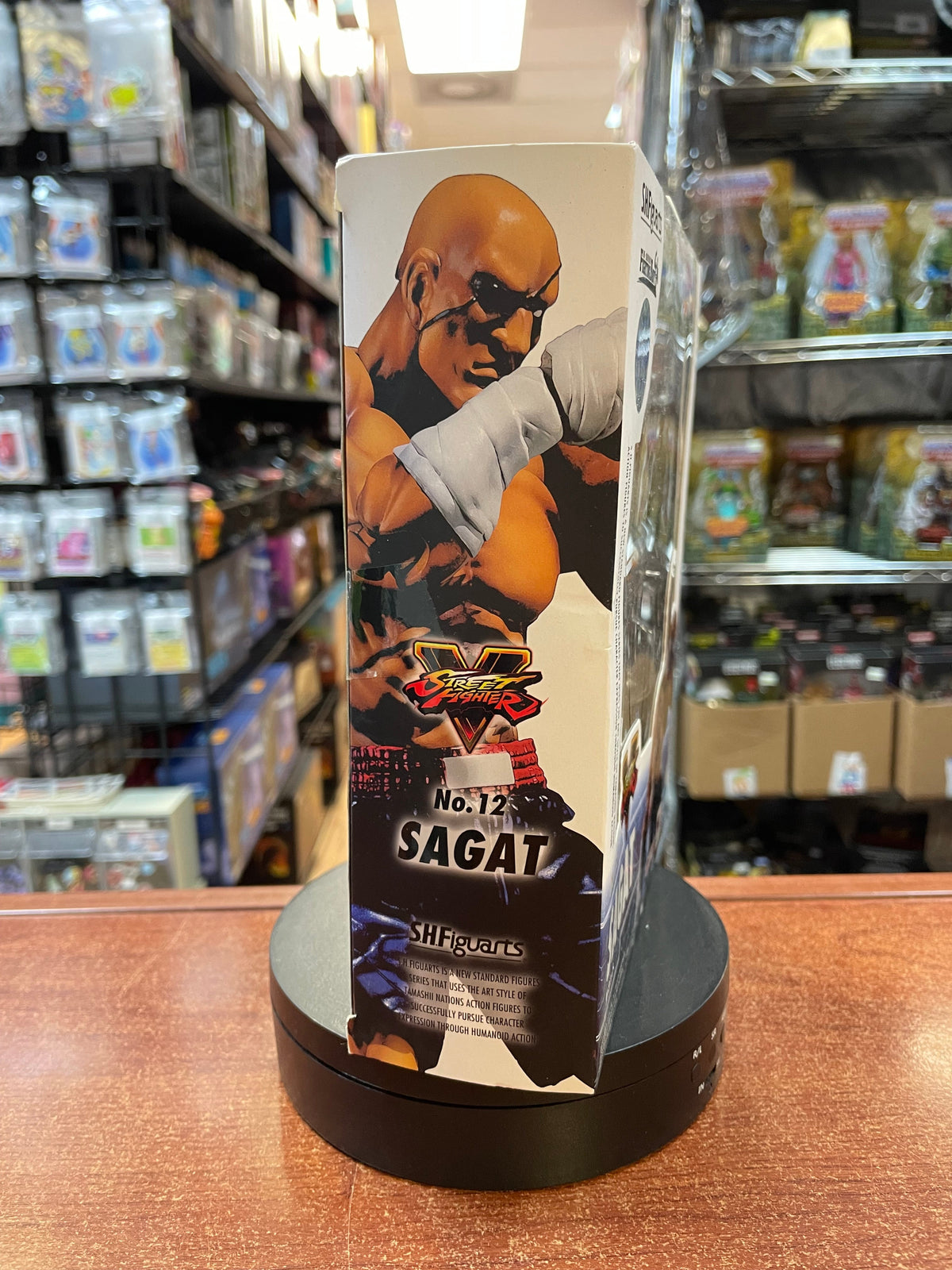 Sagat No.12 (Street Fighter, Bandai SH Figuarts) SEALED product image 2, provided for visual reference and product detail