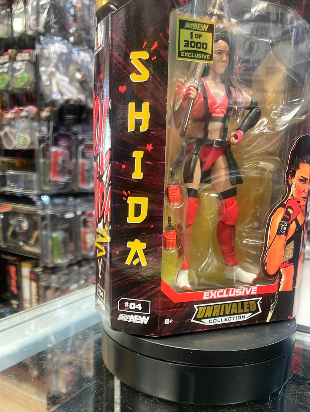 Shida Chase 1 of 3000 (Jazwares, AEW All Elite Wrestling) product image 5, provided for visual reference and product detail