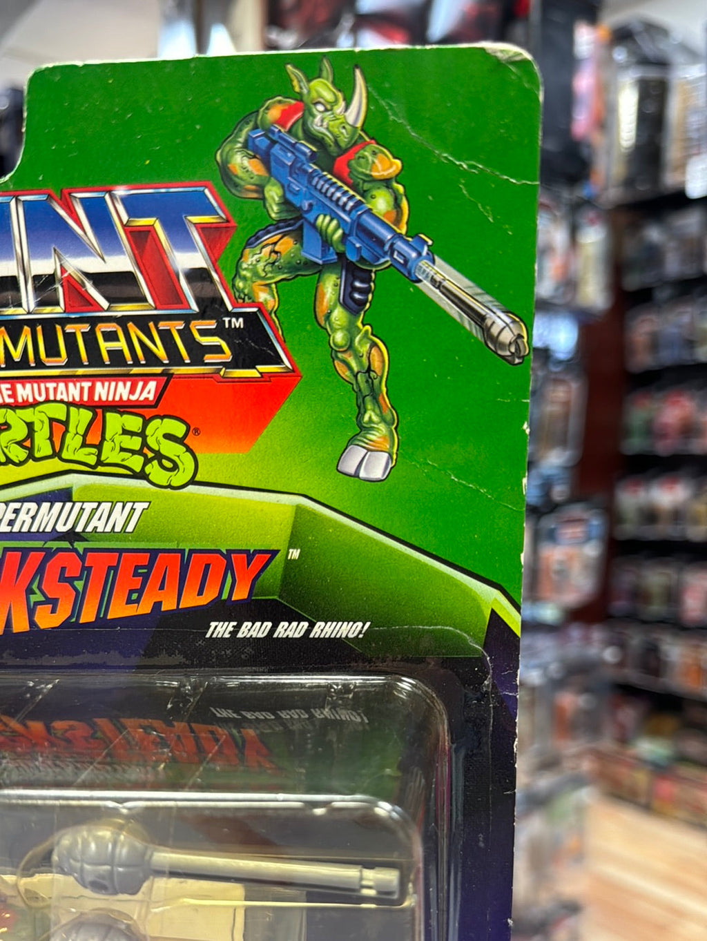 Supermutant Rocksteady 0030 (Vintage TMNT NInja Turtles, Playmates) Sealed product image 3, provided for visual reference