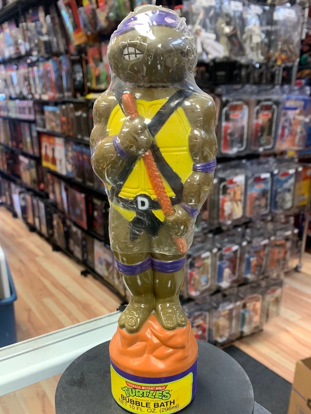 Donatello Bubble Bath (Vintage TMNT Ninja Turtles, Mirage) Sealed product image 1, provided for visual reference and product