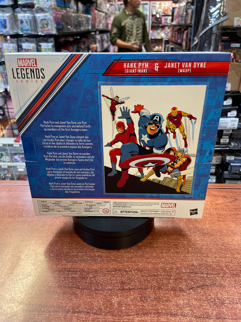 Hank Pym & Janet Van Dyne 2 Pack (Marvel Legends, Hasbro) SEALED product image 2, provided for visual reference and product