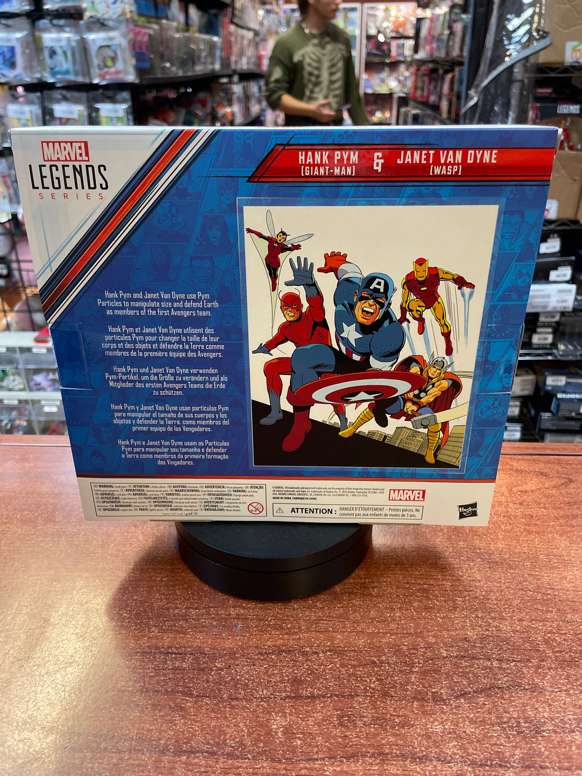 Hank Pym & Janet Van Dyne 2 Pack (Marvel Legends, Hasbro) SEALED product image 2, provided for visual reference and product