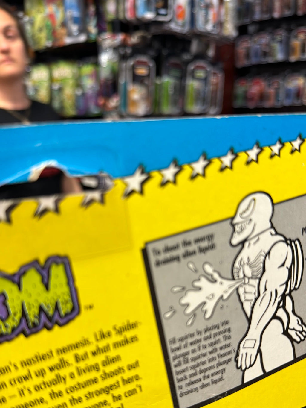 Squirt Alien Venom (Vintage Marvel Superheroes, ToyBiz) Sealed product image 11, provided for visual reference and product