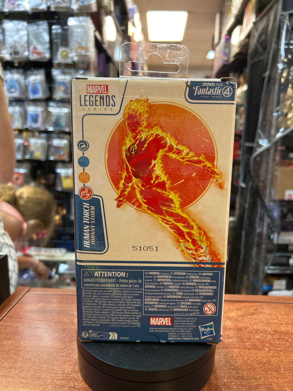 Human Torch -Fantastic Four- (Marvel Legends, Hasbro) **SEALED** product image 3, provided for visual reference and product