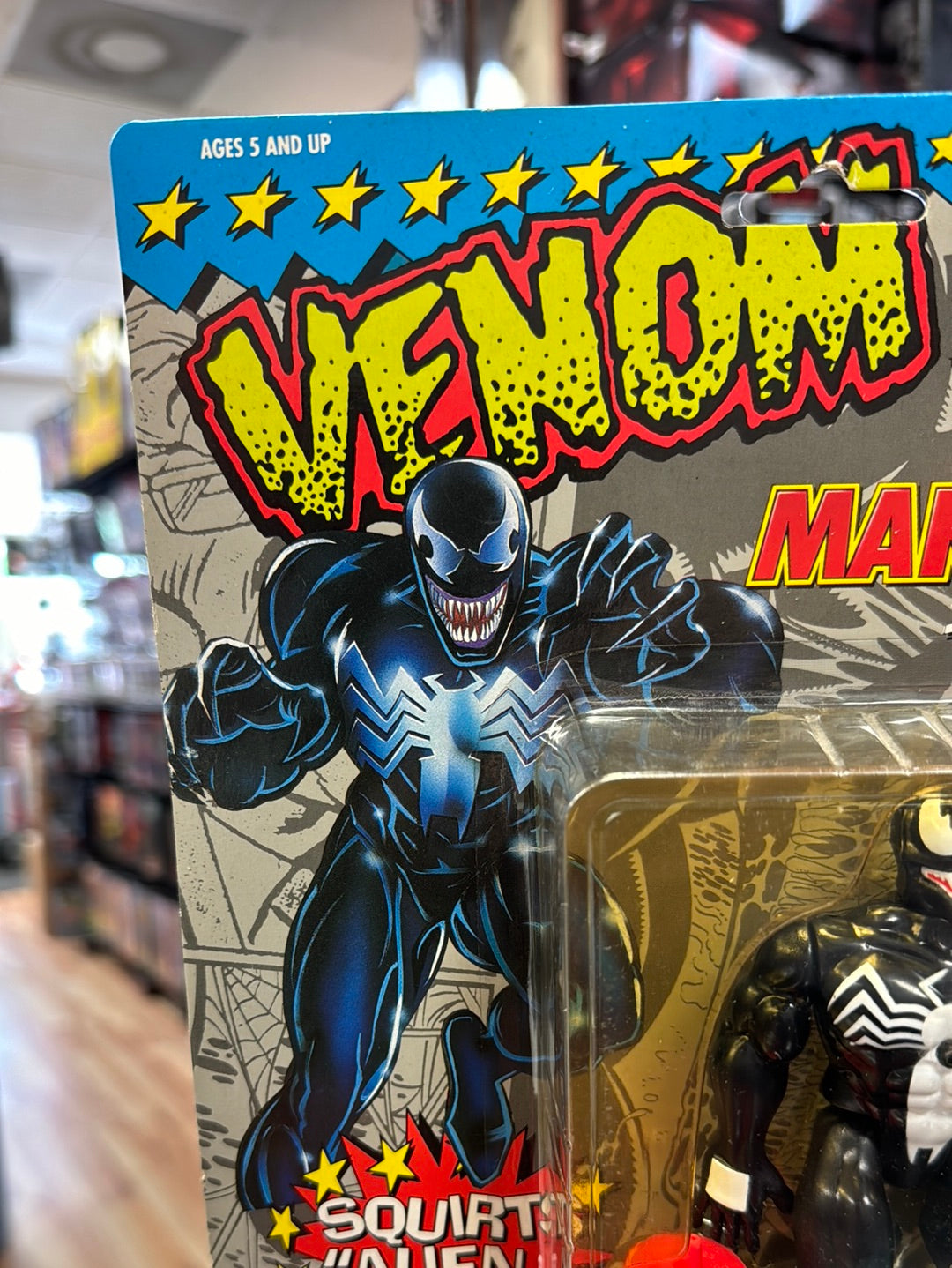 Squirt Alien Venom (Vintage Marvel Superheroes, ToyBiz) Sealed product image 2, provided for visual reference and product