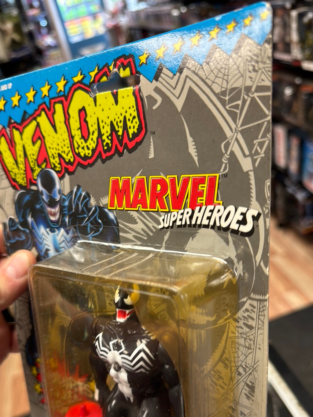 Squirt Alien Venom (Vintage Marvel Superheroes, ToyBiz) Sealed product image 15, provided for visual reference and product