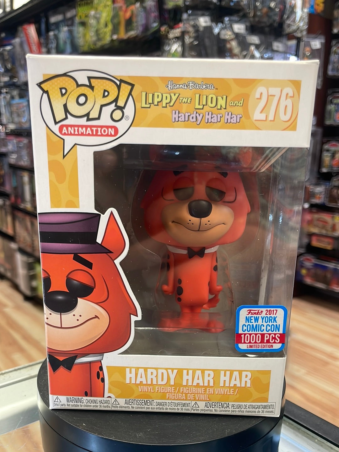 Hardy Har Har 276 NYCC 2017 (Funko Pop! Hanna Barbera) product image 1, provided for visual reference and product detail