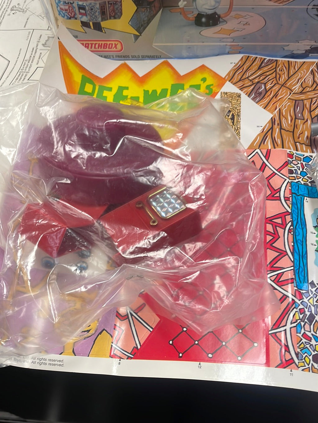 Pee Wee’s Playhouse (Matchbox, Vintage Pee Wee Herman) Unused Contents product image 4, provided for visual reference and