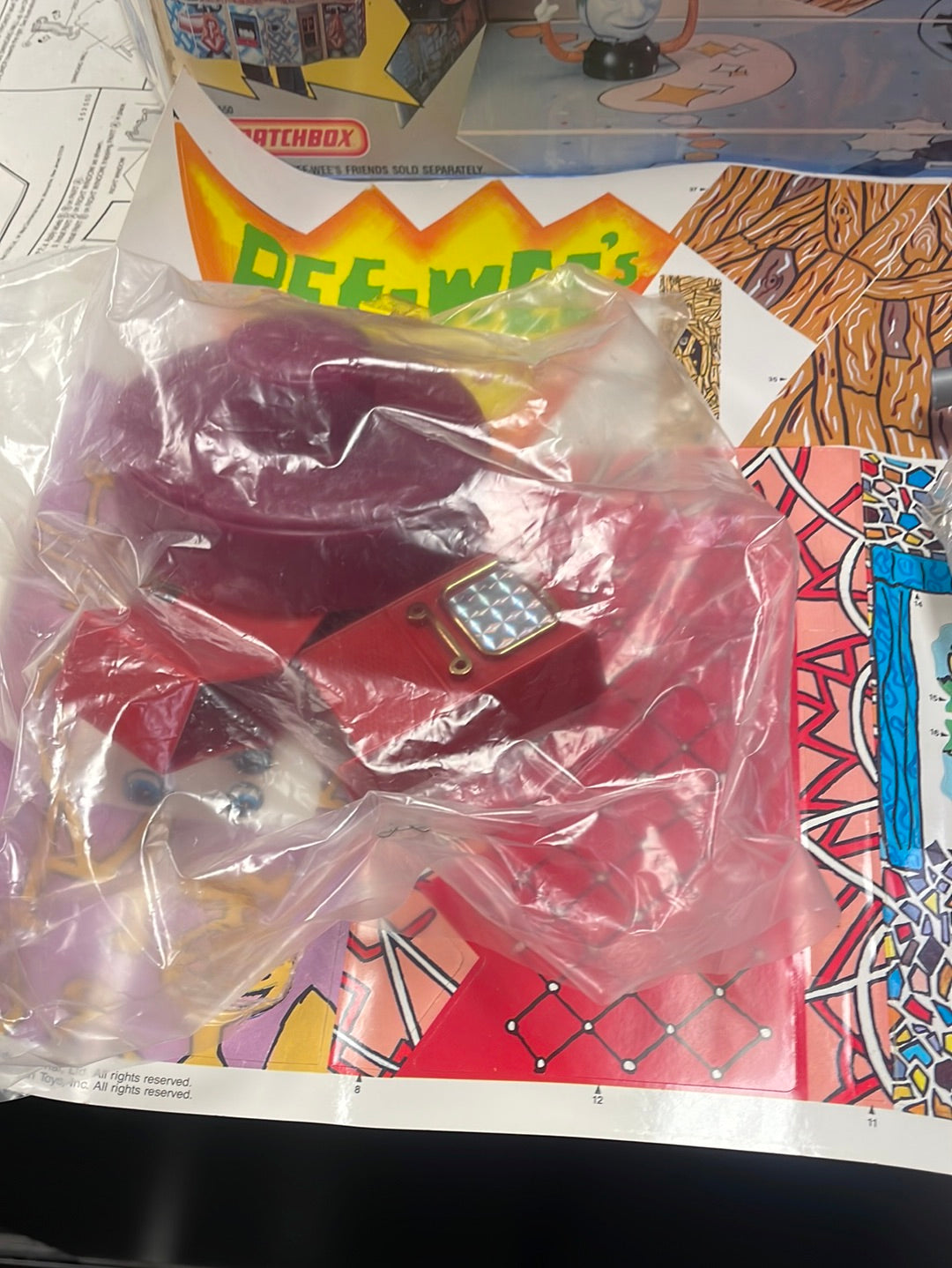 Pee Wee’s Playhouse (Matchbox, Vintage Pee Wee Herman) Unused Contents product image 4, provided for visual reference and