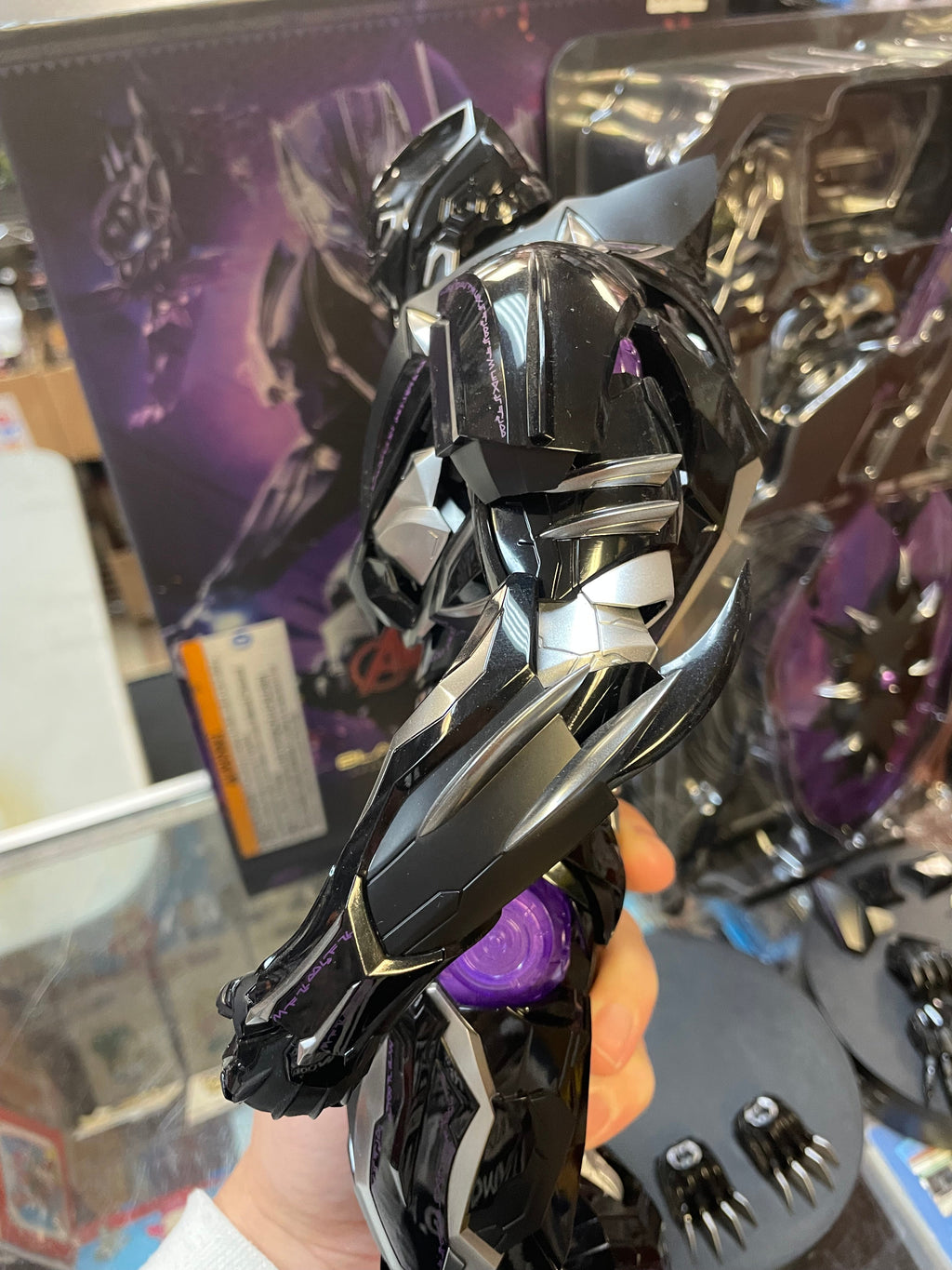 Black Panther Die-Cast AC05-D55 1/6 Scale Marvel Avengers MechStrike, Hot Toys) COMPLETE product image 11, provided for