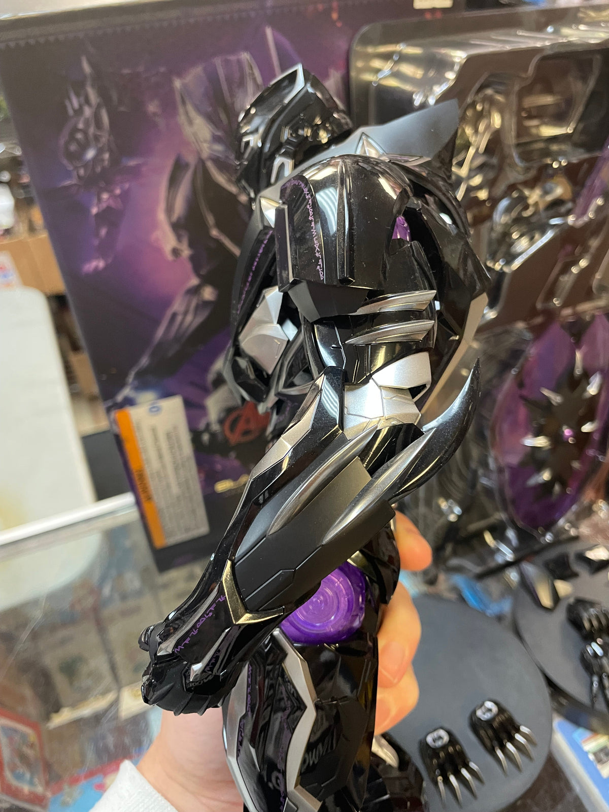 Black Panther Die-Cast AC05-D55 1/6 Scale Marvel Avengers MechStrike, Hot Toys) COMPLETE product image 11, provided for