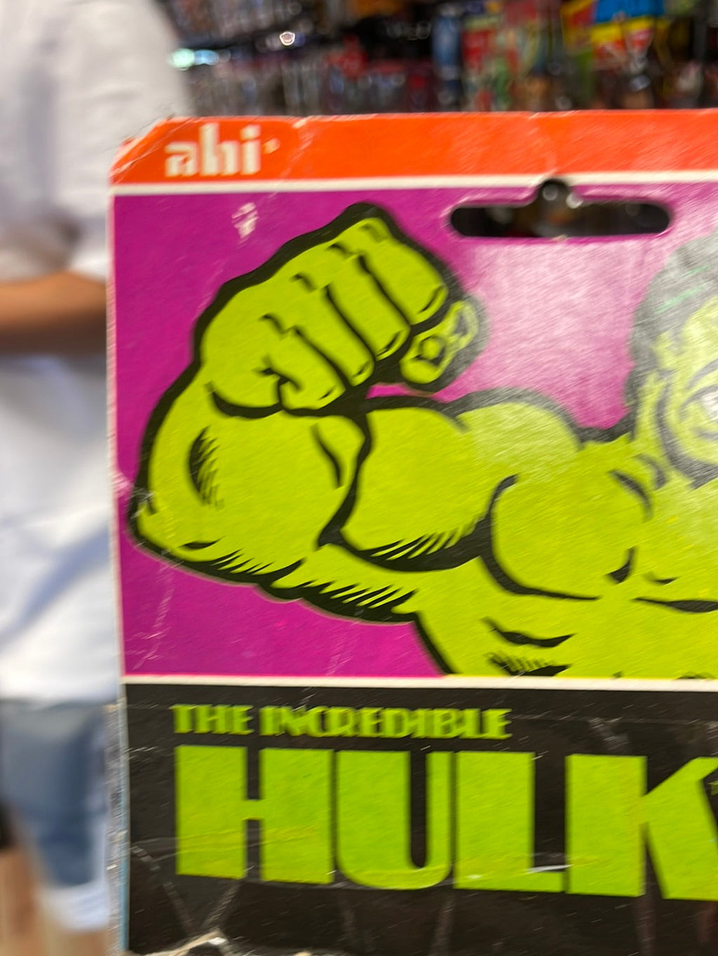 Incredible Hulk Van Zoom Power Ejector (Vintage Marvel 1979, AHI) Sealed product image 2, provided for visual reference and