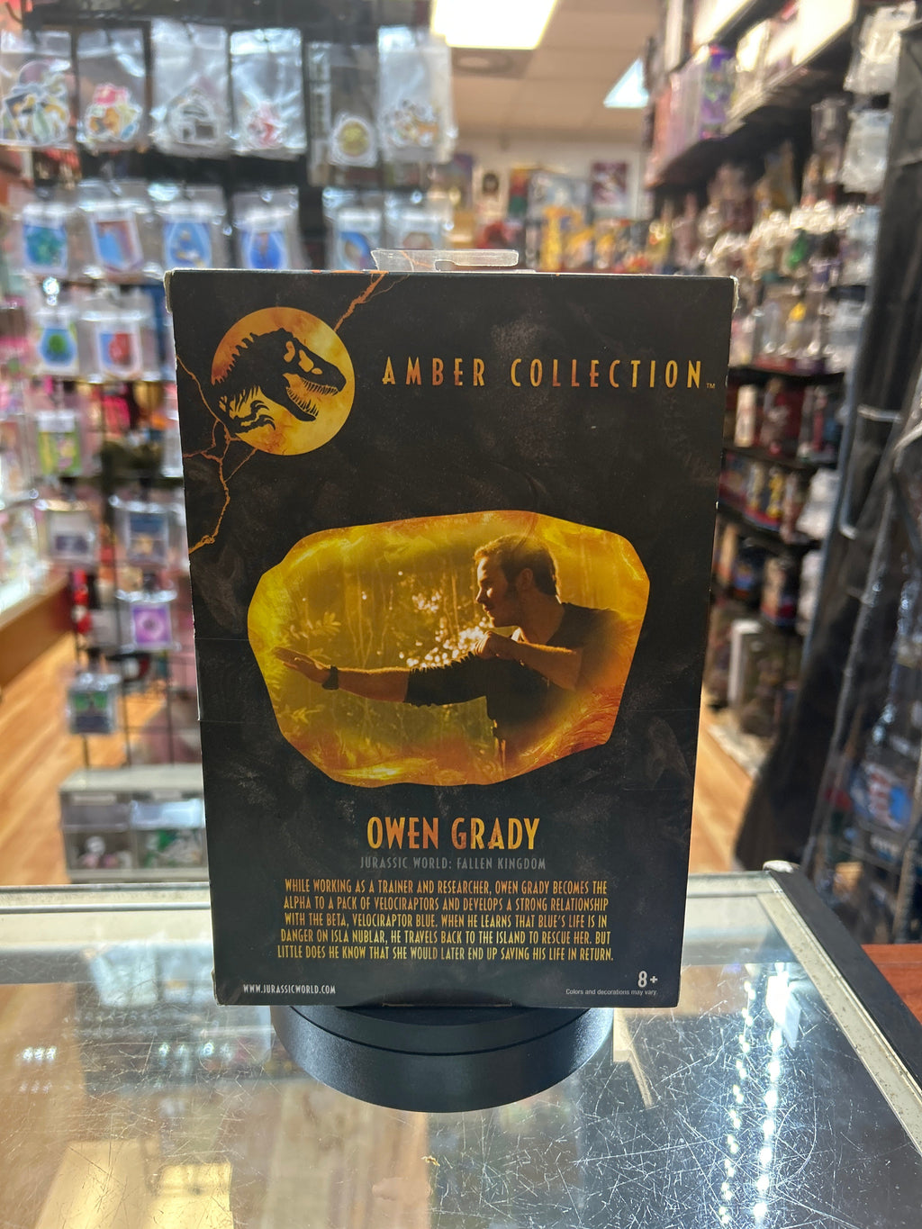 Owen Grady (Jurassic Park Amber Collection, Mattel) **SEALED** product image 4, provided for visual reference and product