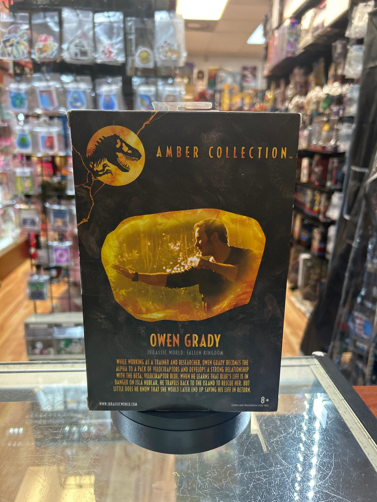 Owen Grady (Jurassic Park Amber Collection, Mattel) **SEALED** product image 4, provided for visual reference and product