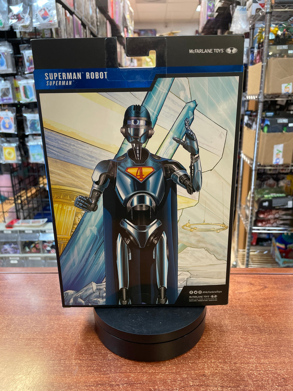 Superman Robot -Platinum- (DC Multiverse, McFarlane) **SEALED** product image 2, provided for visual reference and product